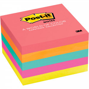 POST-IT 654-5PK NOTES NEON Prem Colours 100Shts 76x76mm