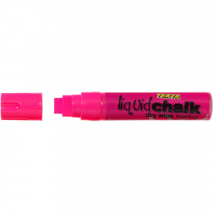 Texta Jumbo Liquid Chalk Dry Wipe Chisel 15mm Nib Pink