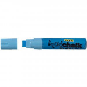 Texta Jumbo Liquid Chalk Dry Wipe Chisel 15mm Nib Blue