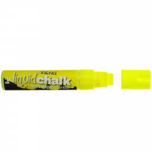 TEXTA LIQUID CHALK MARKER Wet Wipe Jumbo Chisel 15mm Nib Yellow