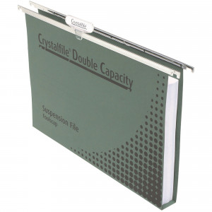 CRYSTALFILE SUSPENSION FILES Enviro Double Cap, with Tabs Box of 50