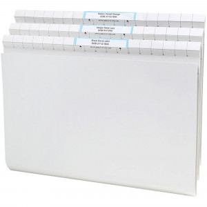 AVERY QUICKVUE FILES F/C, Title Labels H/Duty White