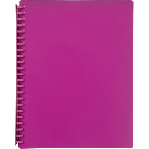 MARBIG REFILLABLE DISPLAY BOOK A4 20 Pocket Pink