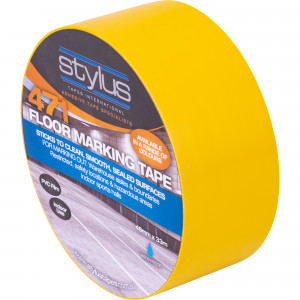 STYLUS 471 FLOOR MARKING TAPE Yellow 48mm x 33m