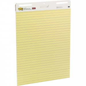 POST-IT 561 EASEL PAD Yellow Lined 635x775mm