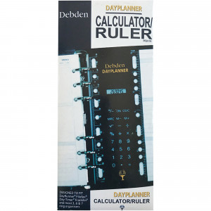 DEBDEN DAYPLANNER REFILL Calculator Ruler 172x96mm Personal