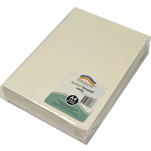 RAINBOW SYSTEM BOARD 200GSM A4 White  Pack of 200