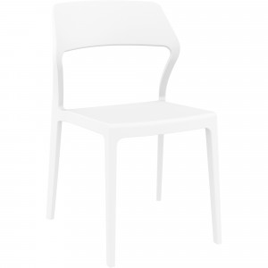 Siesta Stackable Chair White without Arms