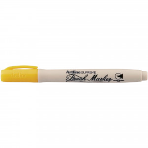 Artline Supreme Brush Marker Yellow BX12