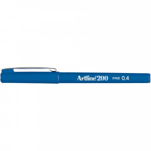 Artline 200 0.4mm Fineliner Pen Royal Blue BX12