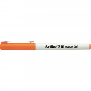 Artline 210 0.6mm Fineliner Pen Orange 