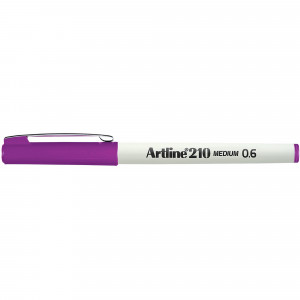 Artline 210 0.6mm Fineliner Pen Magenta BX12