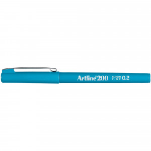 Artline 220 0.2mm Fineliner Pen Sky Blue BX12