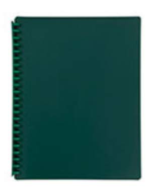 MARBIG REFILLABLE DISPLAY BOOK - A4 20 Pocket - Dark GREEN