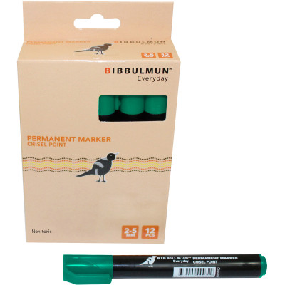 BIBBULMUN PERMANENT MARKER 271 Chisel Green