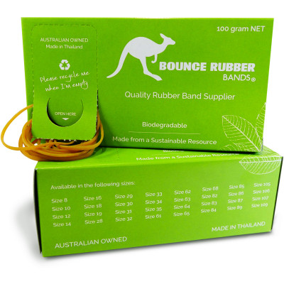 BOUNCE RUBBER BANDS® SIZE 109  100GM BOX