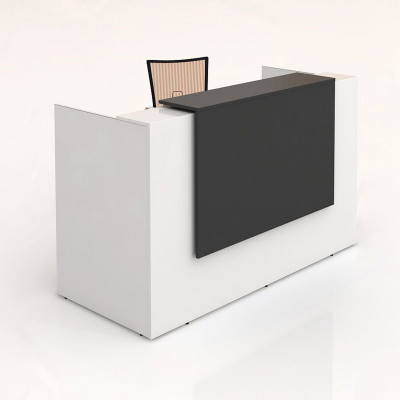 SORRENTO RECEPTION COUNTER W 1800 x D 840 x H 1150mm Charcoal/White