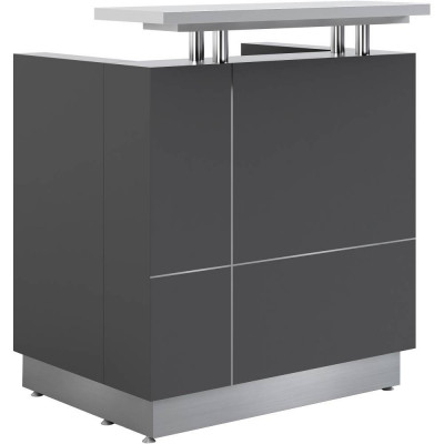 Receptionist Counter W 880 x D 690 x H 1150mm Metallic Grey
