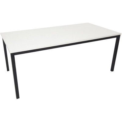 STEEL FRAME TABLE 1200W x 600D X 730mmH NW with Black Frame