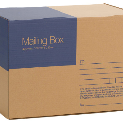 Cumberland Mailing Box 405mm x 300mm x 255mm Brown