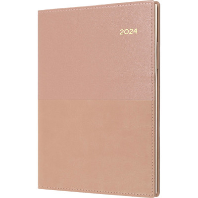 Collins Vanessa Diary Day To A Page A4 Rose Gold