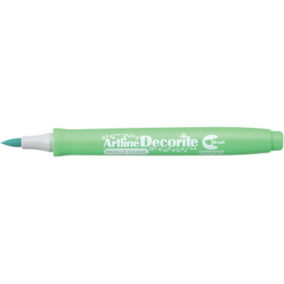 Artline Decorite Brush Markers Metallic Green Pack Of 12