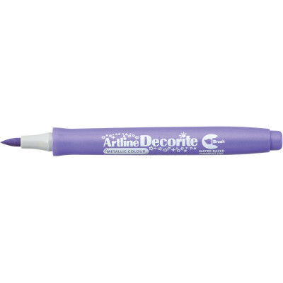 Artline Decorite Brush Markers Metallic Purple Pack Of 12