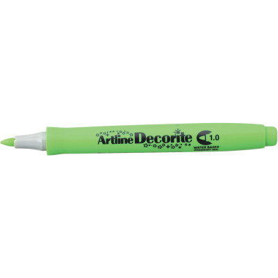 Artline Decorite Markers 1.0mm Bullet Standard Yellow Green Pack Of 12