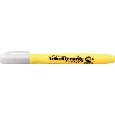 Artline Decorite Markers 3.0mm Chisel Standard Yellow Pack Of 12