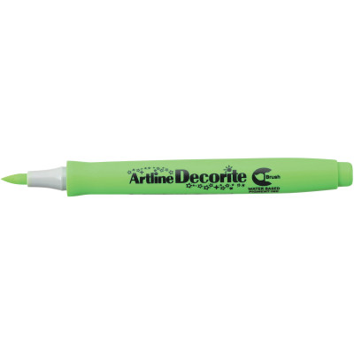 Artline Decorite Brush Markers Standard Yellow Green Pack Of 12