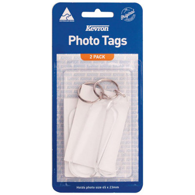 Kevron ID59 Key Tags Clear  With Assorted Designs Pack of 25