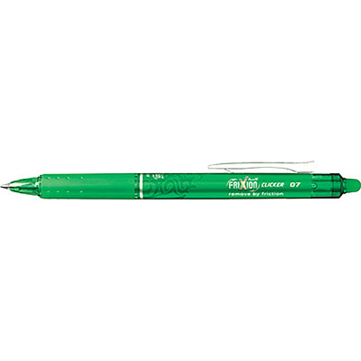 Pilot Frixion Clicker Pen Fine 0.7mm Green