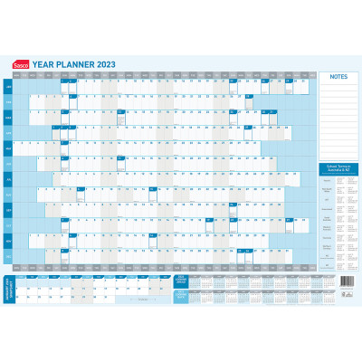 SASCO YEAR PLANNER Dated 875x610mm