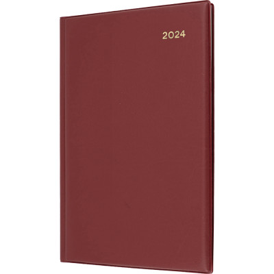 Collins Belmont Pocket Diary 2 Days To A Page A5 Burgundy