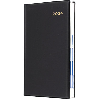 COLLINS BELMONT DIARY Day To Page Octavo Monthly Tabs Black