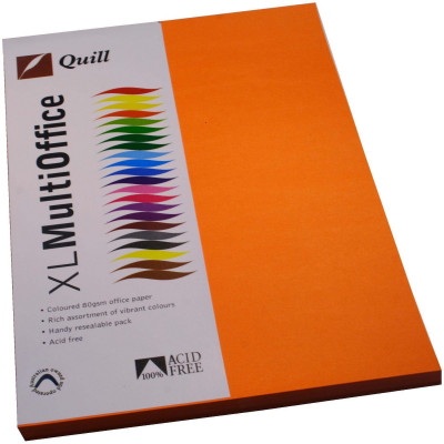 QUILL A4 XL MULTIOFFICE PAPER 80gsm Orange