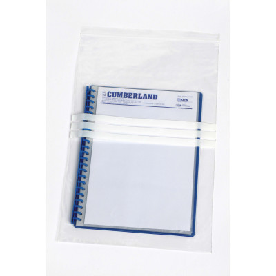 CUMBERLAND RESEALABLE BAG Write On 305x460mm Pk100 Pack of 100