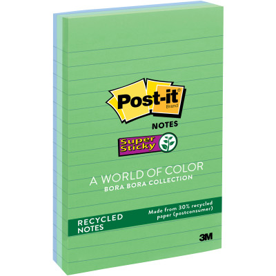 POST-IT 660-3SST NOTES Super Sticky Tropic 98x149mm
