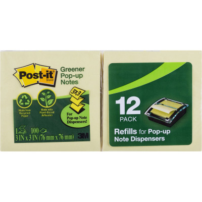 POST-IT R330-RP POP UP NOTES Refills 100% Recycled 76x76mm