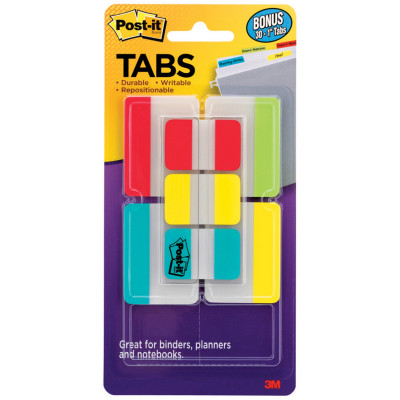 POST IT DURABLE INDEX TABS 686-VAD2 50mm, 25mm Colour