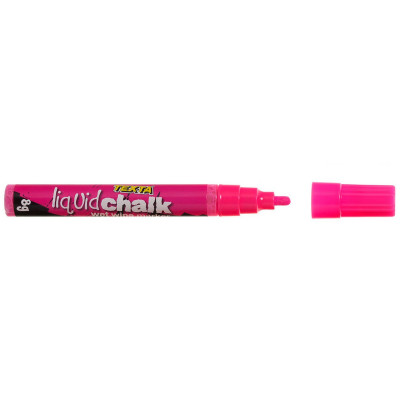 Texta Liquid Chalk Marker Wet Wipe Bullet 4.5mm Nib Pink