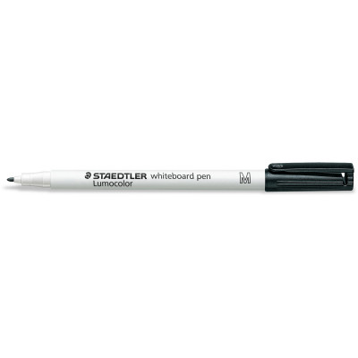 STAEDTLER LUMOCOLOR PEN Whiteboard Black 1.0mm tip Available in 10's