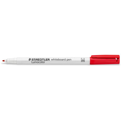 STAEDTLER LUMOCOLOR PEN Whiteboard Red 1.0mm tip Available in 10's