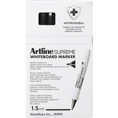 ARTLINE SUPREME WHITEBOARD MKR Marker Black 1.5mm Nib