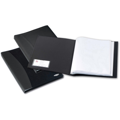 REXEL SOFT TOUCH DISPLAY BOOK A4 Smooth 36Pkt BLACK