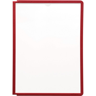 DURABLE SHERPA DISPLAY SYSTEM Panels A4 Pack 5 Red Pack of 5