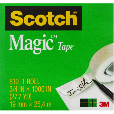 SCOTCH 810-4 MAGIC TAPE Multipack 19mmx25m Pack of 4