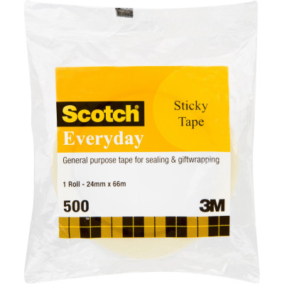 SCOTCH 500 ECONOMY TAPE 24mmx66m Transparent