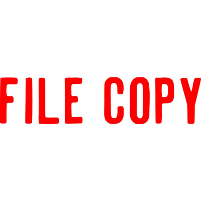 XSTAMPER -1 COLOUR -TITLES D-F 1071 File Copy Red