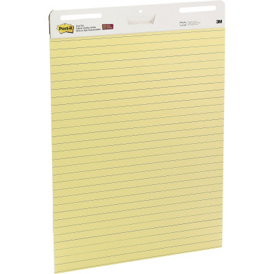 POST-IT 561 EASEL PAD Yellow Lined 635x775mm